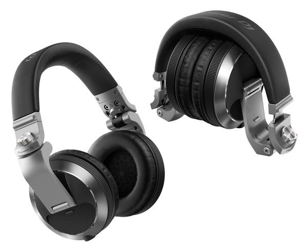 HDJ-X7-S Pro DJ 50mm Headphones with Swivel Ear Silver