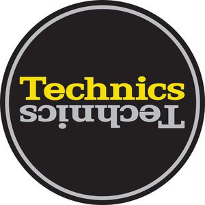 Technics slipmat- silver and yellow logo