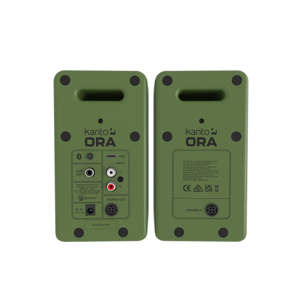 Kanto ORA 100w Powered Reference Desktop Speakers with Bluetooth (Moss)