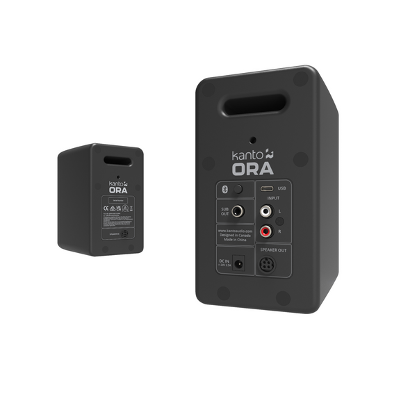 Kanto ORA 100w Powered Reference Desktop Speakers with Bluetooth (Black)
