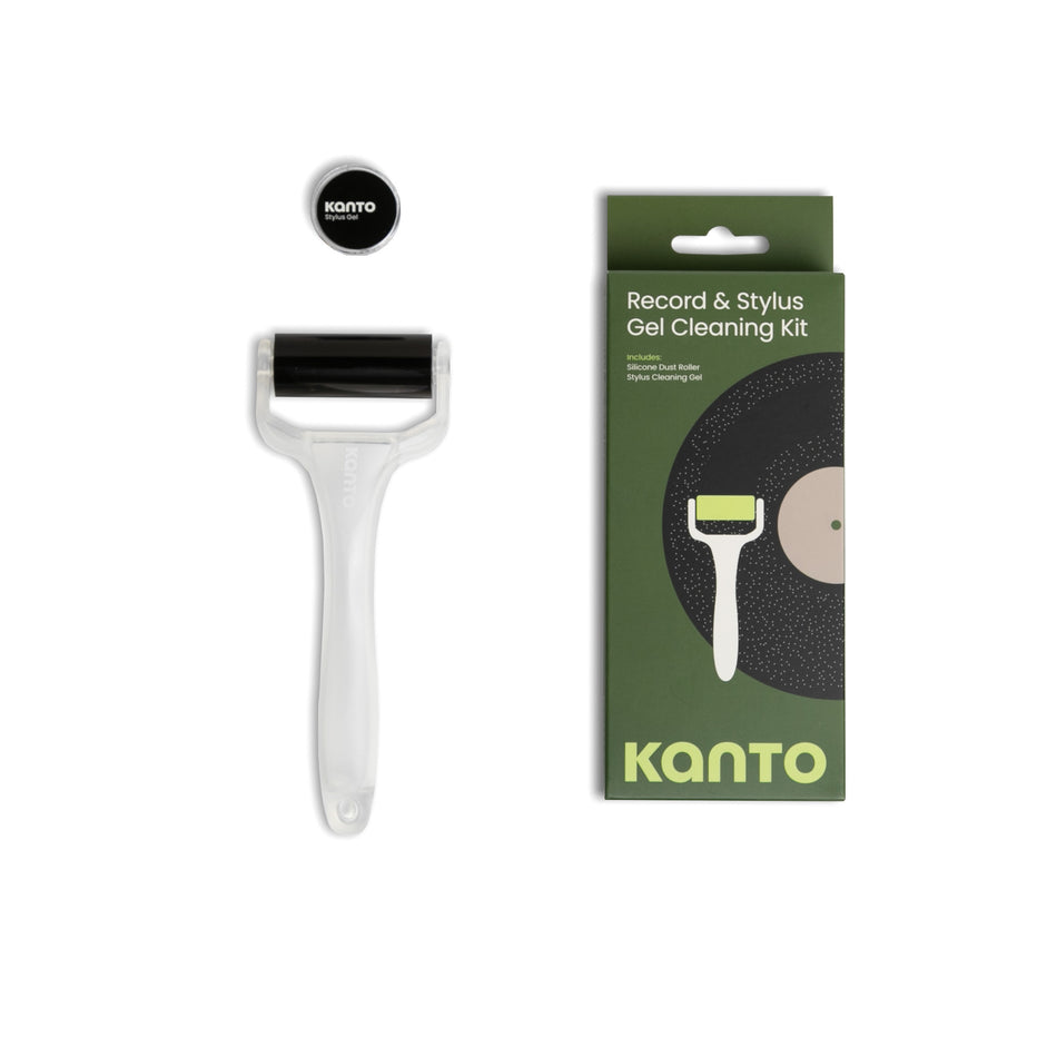 Kanto Vinyl Record Roller + Turntable Stylus Gel Cleaning Kit