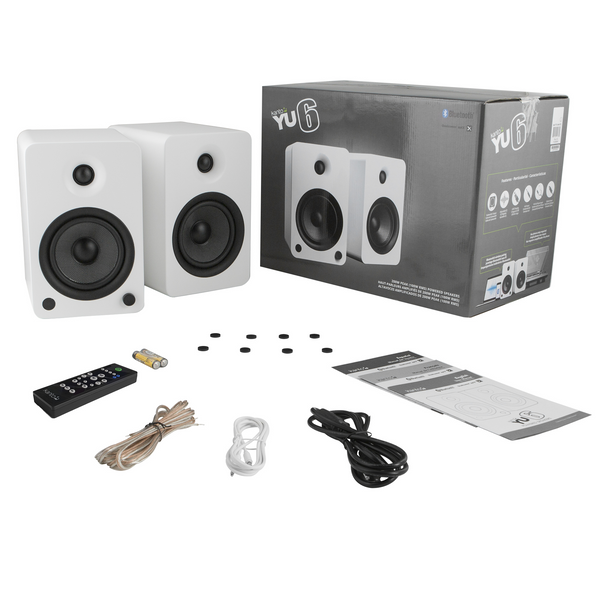 Kanto YU6 Powered Bookshelf Speakers White