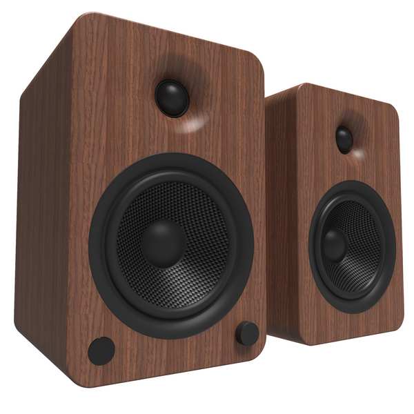 Kanto YU6 Powered Bookshelf Speakers Walnut