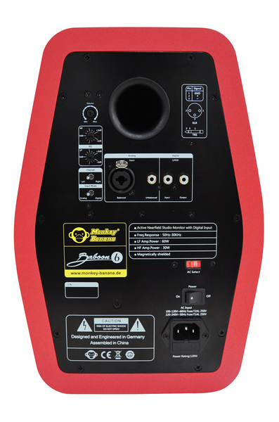 Baboon 6 – active studio monitor red