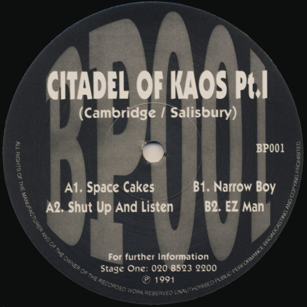 Citadel Of Kaos ‎– Part I
