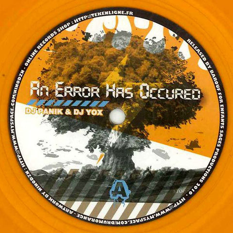 An Error Has Occurred