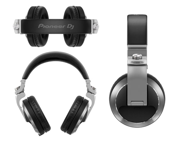 HDJ-X7-S Pro DJ 50mm Headphones with Swivel Ear Silver