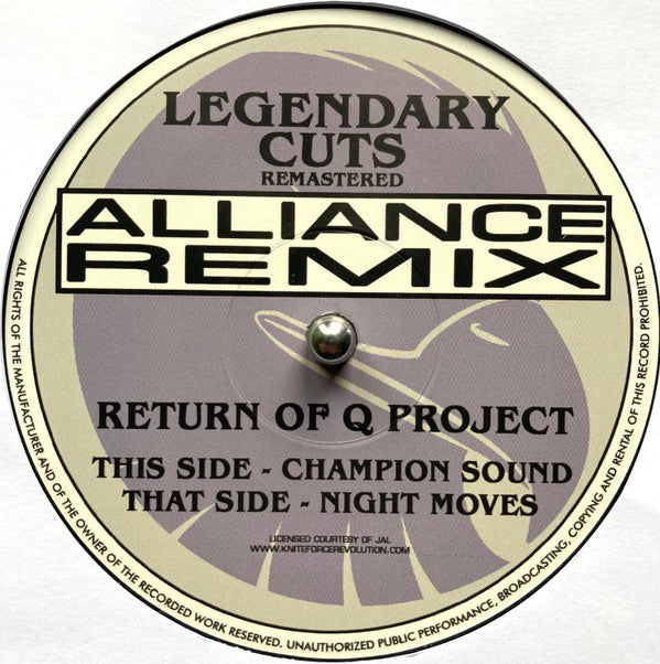 Champion Sound (Alliance Remix) / Night Moves (Alliance Remix)