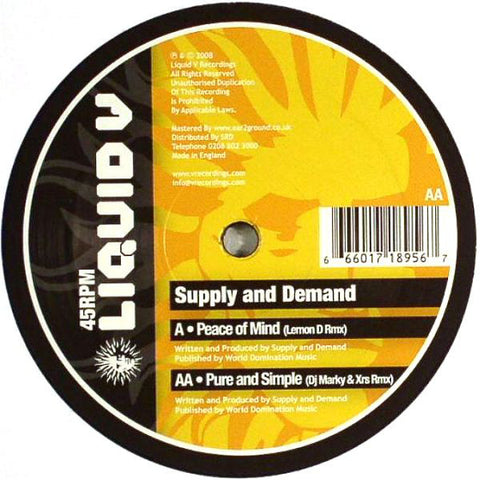 Peace Of Mind (Lemon D Remix) / Pure And Simple (DJ Marky & XRS Remix)