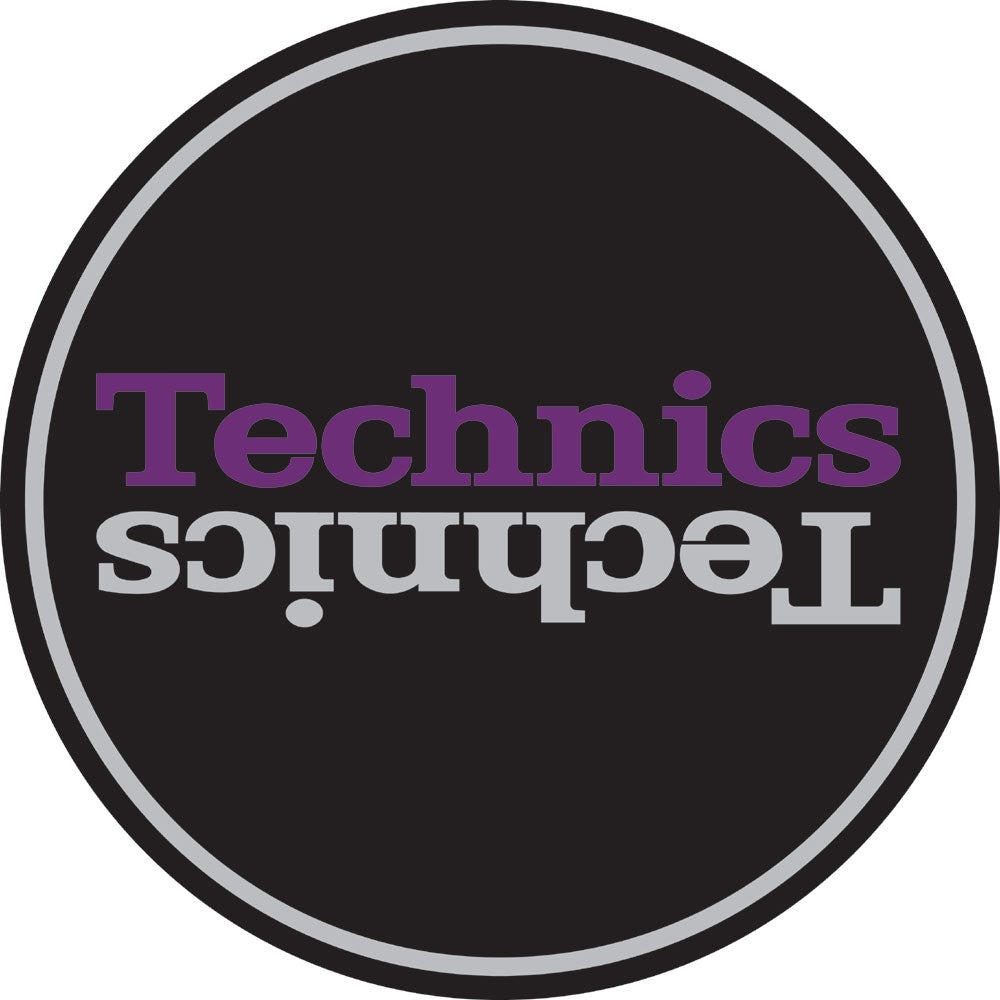 Techincs slipmat-purple and grey logo design