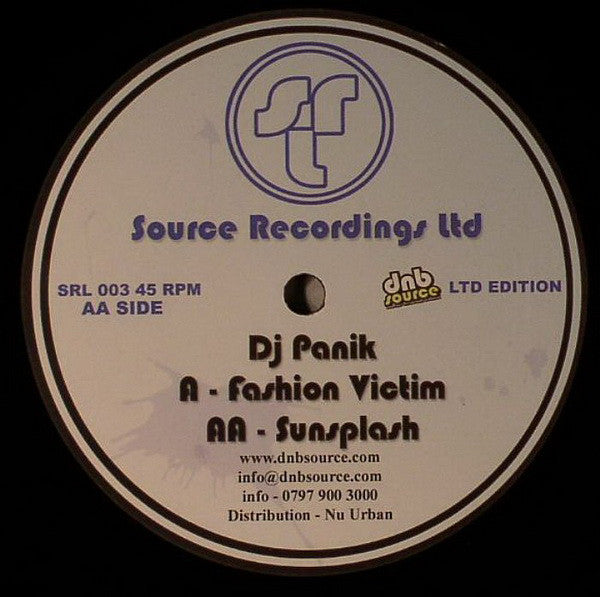Fashion Victim / Sunsplash (SRL003/SRL004)