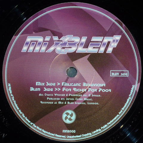 Militant Behaviour / For Richer For Poorer